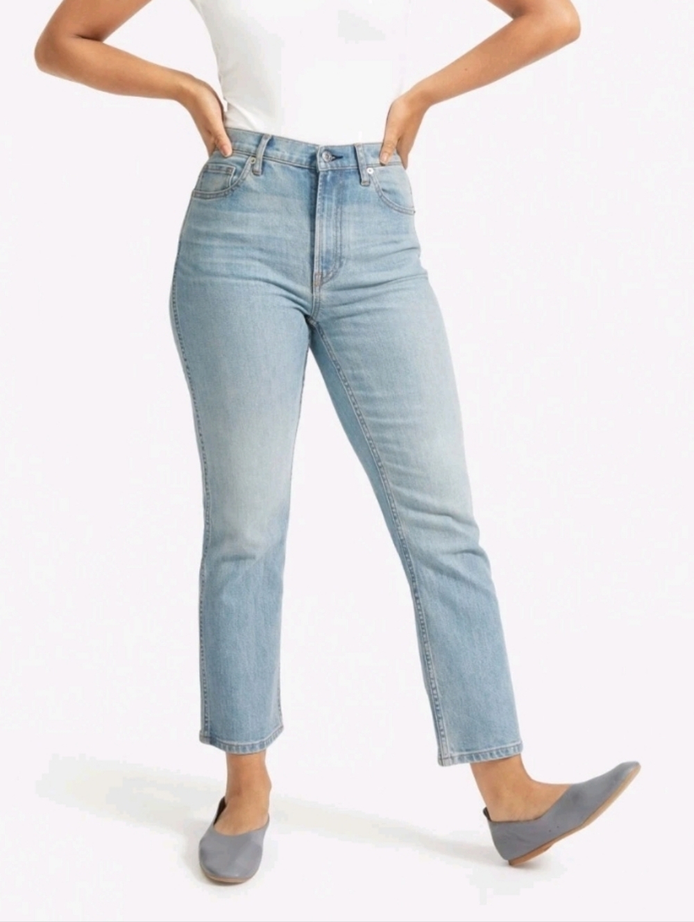 Everlane Blue High Rise The Cheeky Bootcut Flared Jeans